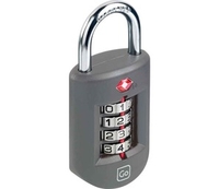 (DISC)**OFFER** Go Travel Heavy Duty Travel Sentry Padlock (Dark Grey) (Dark Grey)