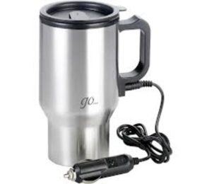 (DISC)**OFFER** Go Travel Hot Mug Silver (470ml) (470ml)