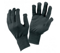 (DISC)SealSkinz Thermal Liner Gloves with Merino Wool-Black Unisex (One Size) (One Size)