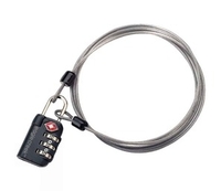 Eagle Creek 3 Dial TSA Lock and Cable (Graphite) (Graphite)