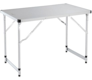 Gelert Aluminium Dining / Preparation Table (Silver) (Aluminium Table Silver)