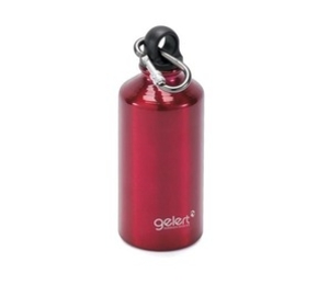 Gelert Aluminium Drinks Bottle with Carabiner (Red) (Red)