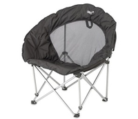 Gelert Caldera Steel Frame Moon Chair (Black) (Black)