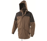 Gelert Mens Timor Waterproof Jacket (Dark Khaki/Pure Black-UK Xs EU) (Dark Khaki/Pure Black-UK Xs EU)