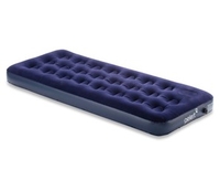 Gelert Single Flock Airbed with Built in Inflator (Navy) (Navy)