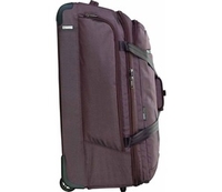 (?)Go Travel 30 Inch Flat Pack Rolling Duffle Bag (Brown) (Brown)