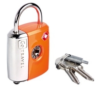 Go Travel Dual Combi/Key TSA Lock (Orange) (Orange)