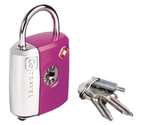 Go Travel Dual Combi/Key TSA Lock (Purple) (Purple)