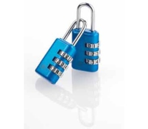 Go Travel Padlocks Pack of 2 (Turquoise Blue) (Turquoise Blue)