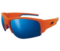 Julbo Dust Outdoor Sunglasses (Spectron 3+ Grey / Red Flash Lens Matt Orange / Blue Frame) (Spectron 3+ Grey / Red Flash Lens Matt Orange / Blue Frame)