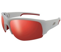 Julbo Dust Outdoor Sunglasses (Spectron 3+ Grey / Red Flash Lens Matt White / Red Frame) (Spectron 3+ Grey / Red Flash Lens Matt White / Red Frame)
