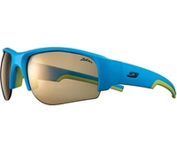 Julbo Dust Speed Sunglasses (Cyan Blue/Green,  Yellow/Brown Lens) (cyan)