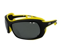 (?)Julbo Nautic Wave Sunglasses (Polarized 3+ Smoked Lens Black / Yellow Frame) (Polarized 3+ Smoked Lens Black / Yellow Frame)