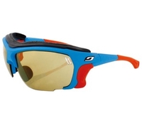 Julbo Outdoor Trek Sunglasses (Zebra Yellow / Brown Lens Blue / Orange Frame) (Zebra Yellow / Brown Lens Blue / Orange Frame)