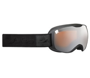 (?)Julbo Pioneer Excel Goggle (Black Frame Orange/Flash Silver Lens) (Black)