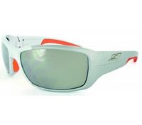 (?)Julbo Run Speed Sunglasses (Spectron 4 Brown Lens Shiny Silver / Orange Frame) (Spectron 4 Brown Lens Shiny Silver/Orange Frame)