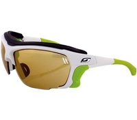Julbo Trek Sunglasses (Zebra Lens White/Lime Green Frame) (Zebra)