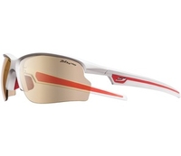 (?)Julbo Ultra Speed Sunglasses (White/Red,  Yellow/Brown) (white/red)
