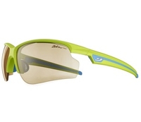 Julbo Ultra Speed Sunglasses (Zebra Light Yellow/Brown Lens Matt Apple Green/Cyan Blue Frame) (Julbo Ultra Speed Sunglasses (Zebra Light Yellow / Brown Lens Matt Apple Green / Cyan Blue Frame)