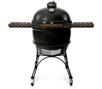 Kamado Joe BigJoe Grill with Cart and Side Shelves inc Heat Deflector (Black) (Black)