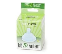 Klean Kanteen Baby Silicone Nipples Clear Pack of 2 (Fast Flow) (Fast Flow)