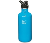Klean Kanteen Classic 1182ml Water Bottle with Sport Cap (Channel Island) (Channel Island)