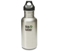 (~)Klean Kanteen Classic 532ml Water Bottle with Loop Cap (Brush Stainless) (Brush Stainless)