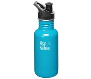 Klean Kanteen Classic 532ml Water Bottle with Sport Cap (Channel Island) (Channel Island)