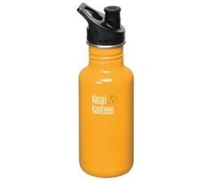 Klean Kanteen Classic 532ml Water Bottle with Sport Cap (Golden Poppy) (Golden Poppy)