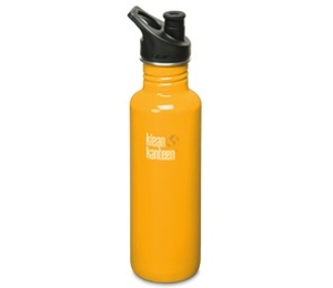 Klean Kanteen Classic 800ml Water Bottle with Sport Cap (Golden Poppy) (Golden Poppy)