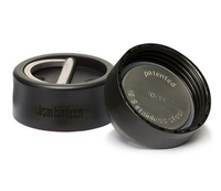 Klean Kanteen Stainless Wide Flip D Ring Cap (Stainless Black) (Stainless Black)