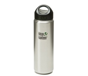 Klean Kanteen Wide Mouth 800ml Bottle with Stainless Loop Cap (Brush Stainless) (Brush Stainless))