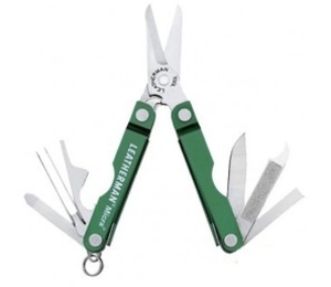 Leatherman Micra Keychain Multi Tool (Green) (Green)
