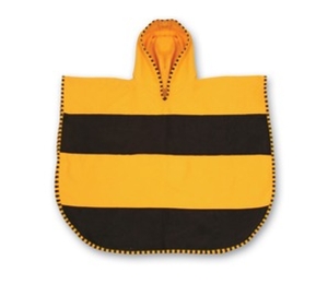 Littlelife Ultralight Animal Poncho Towel Size 70x60cm (Bee) (Bee)