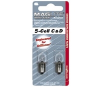 Maglite 5 Cell White Star Bulb (2 Pack)
