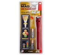 Mini Maglite LED 2-Cell AA & Holster (Red)