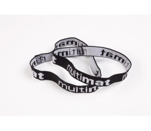 Multimat Embroidered Elasticated Bands-Pair (Black) (Black)