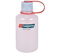 Nalgene Narrow Mouth 500ml Clear Tritan Frost Bottle with Iridescent Loop Top (Clear Tritan Frost)