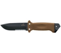 (NF)Gerber LMF II Survival Fixed Blade Knife (Coyote Brown - Serrated Edge)