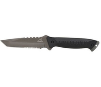 (NF)Gerber Warrant Tanto Fixed Blade Knife (Black - Serrated Edge - Camino)