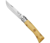 (?NF)Opinel No 7 Stainless Nature Pocket Knife (Snow Flakes) (Snow Flakes)