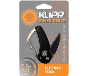 (NF)Ultimate Survival Technologies Klipp Biner Knife (Black) (Black)