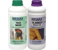 Nikwax Tech wash/TX Direct Clean & Proof Twin Pack (1 Litre) (1litre)