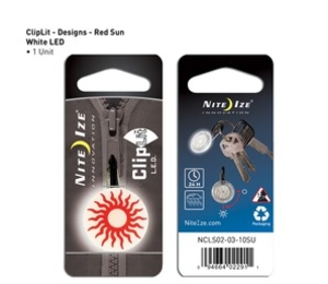 Nite Ize Cliplit White Led with Carabiner (Red Sun) (Red Sun)