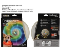 Nite Ize Flashflight Dog Discuit (Colour Changing Disco LED) (Disco LED)