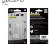 (?)Nite Ize Gear Tie Mountables 2 inch Twin Pack (White) (White)