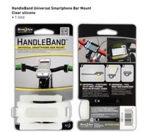 Nite Ize HandleBand Universal Smartphone Bar Mount (Clear Silicone) (Clear Silicone)