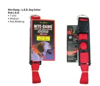 Nite Ize Nite Dawg LED Dog Collar Red (33cm-46cm) (large)