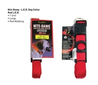 Nite Ize Nite Dawg LED Dog Collar Red (45.7cm-68.5cm) (large)