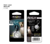 (?)Nite Ize Petlit White LED Collar Light (Jewel Crystal) (Jewel Crystal)